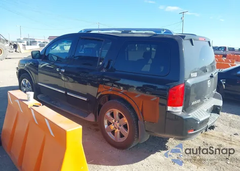 2010 Nissan Armada Platinum z USA, uszkodzony, nr VIN 5N1BA0NF4AN603388